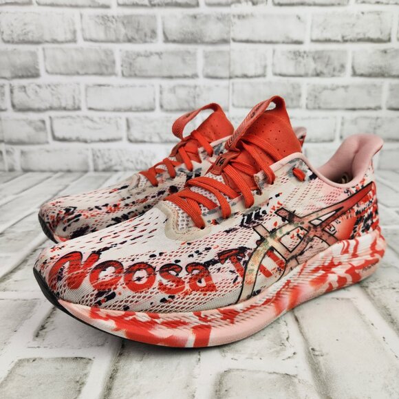 Asics Noosa Tri 14 Womens Sz 11 Tropical Cherry Tomato Triathlon Running Sneaker - Picture 3 of 10